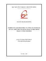 Nghiên cứu giải pháp phục vụ công tác đánh giá tin tức trên một số trang mạng xã hội trong phạm vi tỉnh Ninh Bình