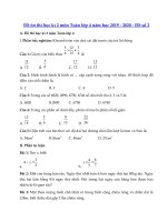 Tải Đề thi học kì 2 môn Toán lớp 4 năm học 2019 - 2020 - Đề số 2 - Đề thi học kì 2 lớp 4 môn Toán
