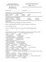 Tải Đề thi thử THPT Quốc gia năm 2017 môn Tiếng Anh có đáp án - Đề 67 - Đề thi thử Đại học môn Tiếng Anh năm 2017 có đáp án