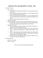 nội dung ôn tập hk1 môn ngữ văn năm học 20182019  thpt nguyễn du