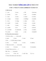 Tải Trắc nghiệm Tiếng Anh lớp 5 Unit 1 What's your address? - Bài tập Tiếng Anh lớp 5 theo từng Unit có đáp án