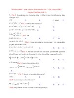 Tải Đề thi thử THPT quốc gia môn Toán năm học 2017 - 2018 trường THPT chuyên Vĩnh Phúc (Lần 3) - Đề thi thử THPT quốc gia môn Toán có đáp án