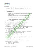 Vấn đề 3: Số phần tử của tập hợp - tập hợp con