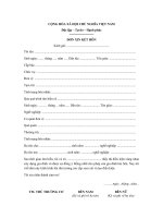 Tải Mẫu đơn xin kết hôn trong ngành công an - HoaTieu.vn