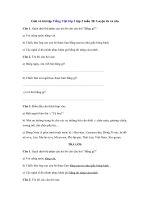 Tải Giải vở bài tập Tiếng Việt lớp 3 tập 2 tuần 30: Luyện từ và câu - Giải vở bài tập Tiếng Việt lớp 3 tuần 30