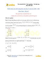 Tải Đề thi khảo sát chất lượng đầu năm môn Toán lớp 11 năm học 2020 - 2021 - Đề số 3 - Đề thi khảo sát môn Toán lớp 11 có đáp án