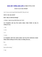 Tải Giải SBT Tiếng Anh lớp 4 Unit 5: Can you swim? - Giải sách bài tập tiếng Anh lớp 4 Unit 5 Can you swim? đầy đủ nhất