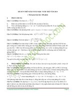 Đề thi thử đại học số 9 trên báo toán học tuổi trẻ năm học 2014