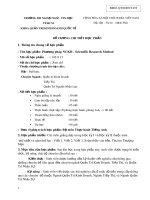 Đề cương chi tiết học phần Phương pháp Nghiên cứu khoa học (Scientific research method)