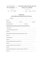 Tải Mẫu 10-HG: Thông báo hoãn phiên họp ghi nhận kết quả hòa giải - HoaTieu.vn