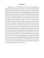 (Luận văn thạc sĩ) nghiên cứu tác động của các nhân tố kinh tế vĩ mô tới tăng trưởng kinh tế tại việt nam 