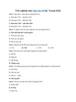 Tải Trắc nghiệm môn Ngữ văn 10 bài 27 - Truyện Kiều