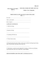 Tải Mẫu phiếu đánh giá và phân loại công chức năm 2020 - HoaTieu.vn