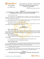 TT-BTC về hồ sơ, quy trình, thủ tục xử lý nợ thuế - HoaTieu.vn