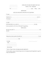 Tải Mẫu thông báo kết quả giải quyết nguồn tin về tội phạm - HoaTieu.vn