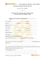 Tải Đơn yêu cầu thuận tình ly hôn - HoaTieu.vn