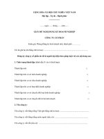 Tải Giấy đề nghị đăng ký kinh doanh công ty cổ phần - HoaTieu.vn