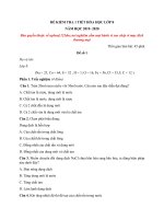 Tải Đề kiểm tra 1 tiết Hóa học 8 Chương 6 Dung dịch - Đề 1 - Đề kiểm tra 45 phút Hóa 8 Chương 6 có đáp án