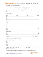 Tải Mẫu hợp đồng cho thuê thiết bị - HoaTieu.vn