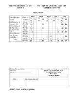 Tải Đề thi học kì 1 môn Toán lớp 4 trường tiểu học Cư Kty, Đắk Lắk năm 2017 - 2018 - Đề kiểm tra học kì 1 môn Toán lớp 4 có đáp án