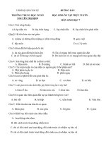 alớp chân rìu         b lớp chân bụng        c lớp chân đầu      d lớp chân kém phát triển
