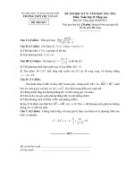 Đề thi học kỳ 2 môn toán lớp 11 nâng cao trường THPT chuyên Chu Văn An năm 2013