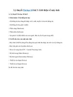 Tải Tin học 10 bài 3: Giới thiệu về máy tính - Lý thuyết và bài tập trắc nghiệm môn Tin học lớp 10