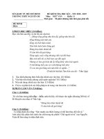 nội dung ôn tập hk1 môn ngữ văn năm học 20182019  thpt nguyễn du