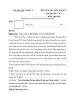 Tải Đề thi giữa học kì 1 lớp 6 môn Ngữ văn trường THCS Bảo Lý năm 2020 - 2021 - Đề kiểm tra giữa học kì 1 môn Ngữ văn lớp 6