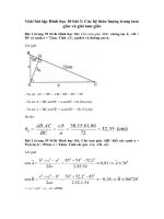 Tải Giải bài tập Hình học 10 bài 3: Các hệ thức lượng trong tam giác và giải tam giác - Để học tốt Toán lớp 10