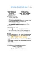 Tải Đề thi học kì 2 Toán 7 trường THPT chuyên Hà Nội Amsterdam năm 2019 - 2020 - Đề thi Toán lớp 7 học kì 2 năm 2020