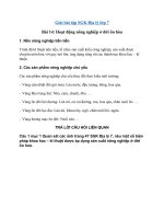 Tải Giải bài tập SGK Địa lý lớp 7 bài 14: Hoạt động nông nghiệp ở đới ôn hòa - Giải bài tập Địa lý 7 bài 14