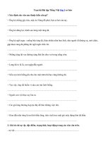 Tải Trọn bộ Bài tập Tiếng Việt lớp 3 cơ bản - Nghỉ do dịch Corona - Ôn tập về luyện từ và câu lớp 3