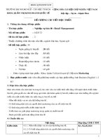 Đề cương chi tiết học phần Nghiệp vụ bán lẻ (Retail Management)