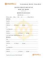 Tải Mẫu hợp đồng mua bán xe máy - HoaTieu.vn