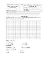 Tải Đề kiểm tra cuối năm môn Tiếng Việt khối lớp 1 năm học 2014-2015 trường tiểu học Lý Công Uẩn, thành phố Đà Nẵng - Đề thi học kì 2 lớp 1 môn Tiếng Việt có đáp án