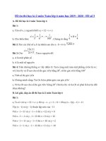 Tải Đề thi học kì 2 lớp 6 môn Toán năm học 2019 - 2020 - Đề số 5 - Đề thi toán lớp 6 học kì 2 dành cho học sinh khá, giỏi