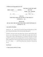 Tải Mẫu báo cáo kết quả giữa học kì I năm học 2019-2020 - HoaTieu.vn