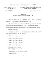 căn cứ vào tình hình thực tế về cơ sở vật chất dội ngũ cán bộ giáo viên nhân