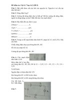 Tải Đề kiểm tra học kì 2 môn Vật lí lớp 7 - Đề số 5 - Đề thi học kì 2 Vật lý 7 có đáp án