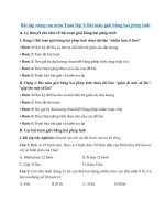 Tải Bài tập nâng cao Toán lớp 3: Bài toán giải bằng hai phép tính - Bài tập ôn tập dạng toán giải bằng hai phép tính