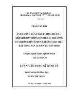 (Luận văn thạc sĩ) ảnh hưởng của chất lượng dịch vụ môi giới bất động sản đến sự hài lòng của khách hàng mua tại sàn giao dịch bất động sản ACB thành phố hồ chí minh  