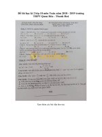 Tải Đề thi học kì 2 lớp 10 môn Toán năm 2018 - 2019 trường THPT Quan Hóa - Thanh Hoá - Đề thi Toán lớp 10 học kì 2