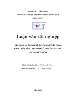 Xác định sai số của hệ đo quang trắc dùng kính thiên văn takahashi ở trường đại học sư phạm thành phố hồ chí minh  