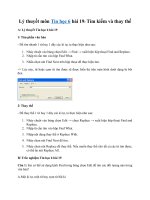 Tải Tin học 6 bài 19: Tìm kiếm và thay thế - Lý thuyết, trắc nghiệm môn Tin học 6