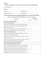 sử dụng trong đánh giá theo chuẩn nghề nghiệp giáo viên cơ sở giáo dục phổ thông