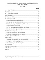 Sáng kiến kinh nghiệm, SKKN - Một số phương pháp hay giúp học sinh đạt điểm khá giỏi môn vật lý kỳ thi THPT quốc gia