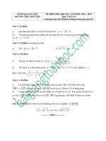 Đề thi học kỳ 1 toán lớp 10 THPT Kim Liên và THPT chuyên sư phạm Hà Nội năm 2015