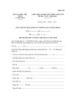 Tải Giấy chứng nhận đăng ký hoạt động của cơ sở văn hóa nước ngoài - HoaTieu.vn