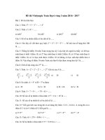 Tải Đề thi Violympic Toán lớp 6 vòng 3 năm 2016 - 2017 - Đề thi giải Toán qua mạng lớp 6 có đáp án